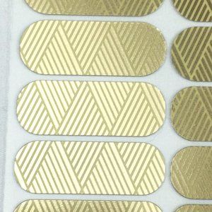 Jamberry Gold Crisscross Wraps Retired, Full Sheet